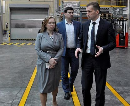 Депутат Госдумы Татьяна Дьяконова посетила с рабочим визитом площадку ОЭЗ «Липецк»