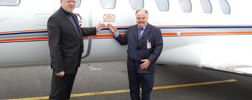 President of OBO Bettermann Group (Germany) Ulrich Bettermann arrived in Lipetsk to inspect OBO SEZ factory launch preparations.